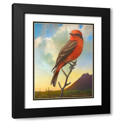 On the Branch V Black Modern Wood Framed Art Print with Double Matting by Vest, Chris
