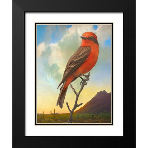 On the Branch V Black Modern Wood Framed Art Print with Double Matting by Vest, Chris