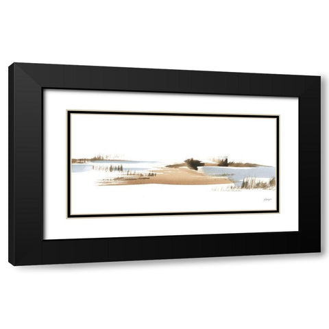 Natural Shoreline I Black Modern Wood Framed Art Print with Double Matting by Harper, Ethan