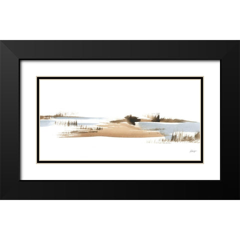 Natural Shoreline I Black Modern Wood Framed Art Print with Double Matting by Harper, Ethan