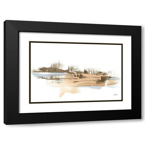 Natural Shoreline IV Black Modern Wood Framed Art Print with Double Matting by Harper, Ethan