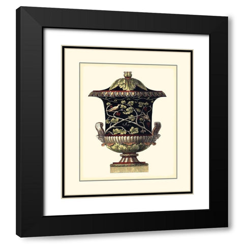 Antonini Clementino Urn II Black Modern Wood Framed Art Print with Double Matting by Antonini, Da Carlo