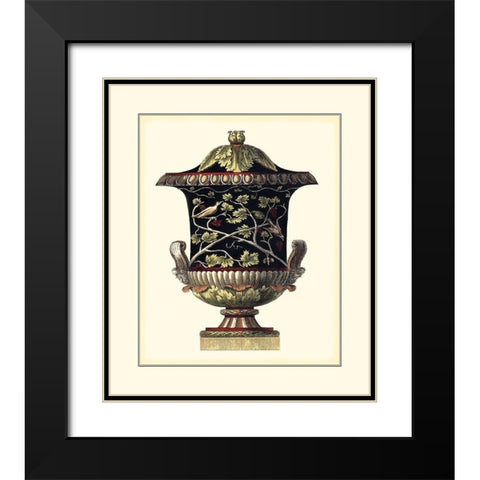 Antonini Clementino Urn II Black Modern Wood Framed Art Print with Double Matting by Antonini, Da Carlo