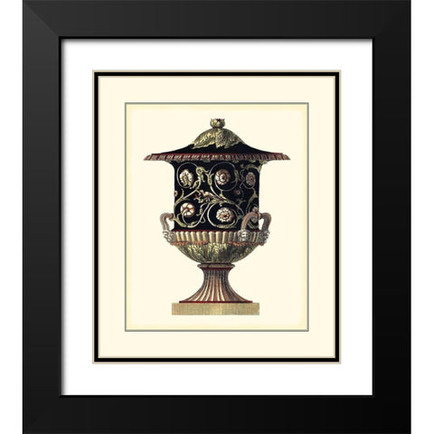 Antonini Clementino Urn III Black Modern Wood Framed Art Print with Double Matting by Antonini, Da Carlo