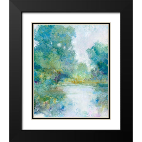 Tranquil Stream I Black Modern Wood Framed Art Print with Double Matting by OToole, Tim