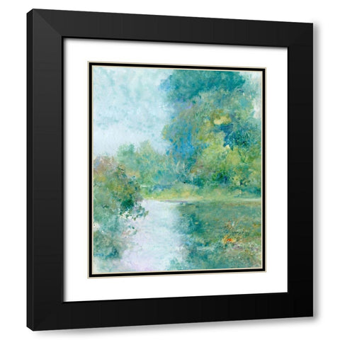 Tranquil Stream II Black Modern Wood Framed Art Print with Double Matting by OToole, Tim