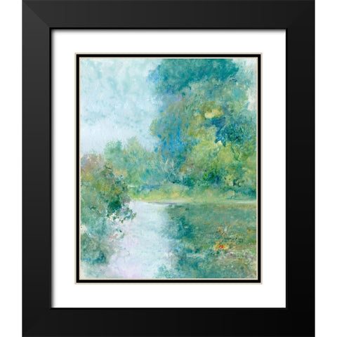 Tranquil Stream II Black Modern Wood Framed Art Print with Double Matting by OToole, Tim