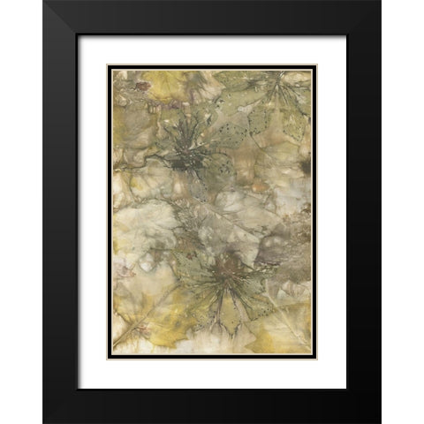 Eco Print IV Black Modern Wood Framed Art Print with Double Matting by Phillips, Kathryn