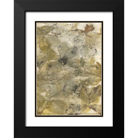 Eco Print VI Black Modern Wood Framed Art Print with Double Matting by Phillips, Kathryn