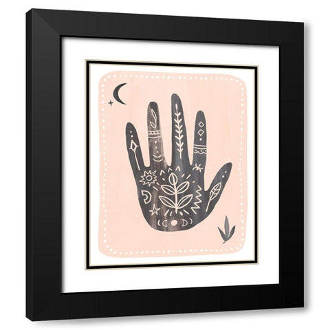 Oracle Reading I Black Modern Wood Framed Art Print with Double Matting by Warren, Annie