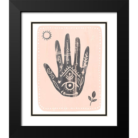 Oracle Reading II Black Modern Wood Framed Art Print with Double Matting by Warren, Annie