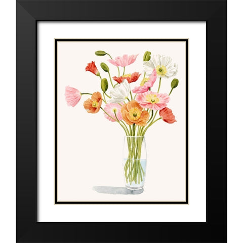 Wiry Poppies II Black Modern Wood Framed Art Print with Double Matting by Popp, Grace