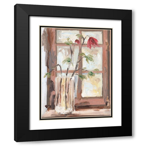 By the Window I Black Modern Wood Framed Art Print with Double Matting by Wang, Melissa