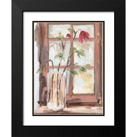 By the Window I Black Modern Wood Framed Art Print with Double Matting by Wang, Melissa