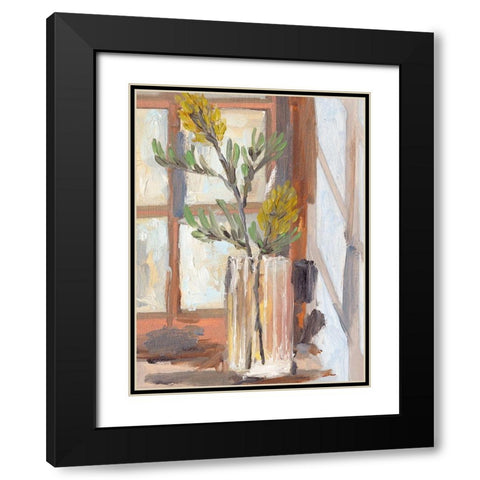 By the Window II Black Modern Wood Framed Art Print with Double Matting by Wang, Melissa