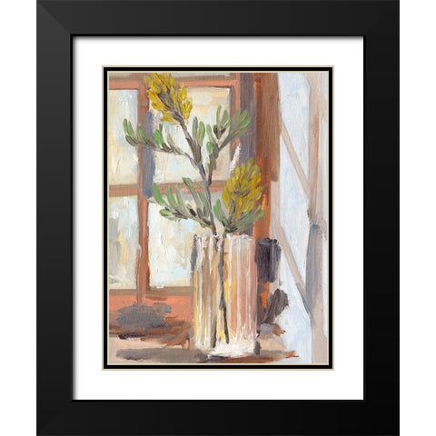 By the Window II Black Modern Wood Framed Art Print with Double Matting by Wang, Melissa