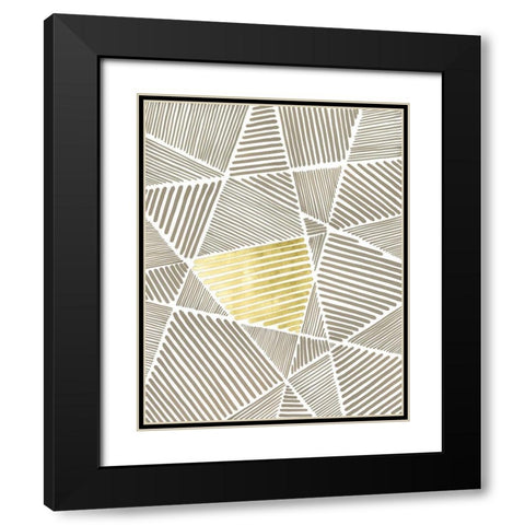 Crossbar I Black Modern Wood Framed Art Print with Double Matting by Lam, Vanna