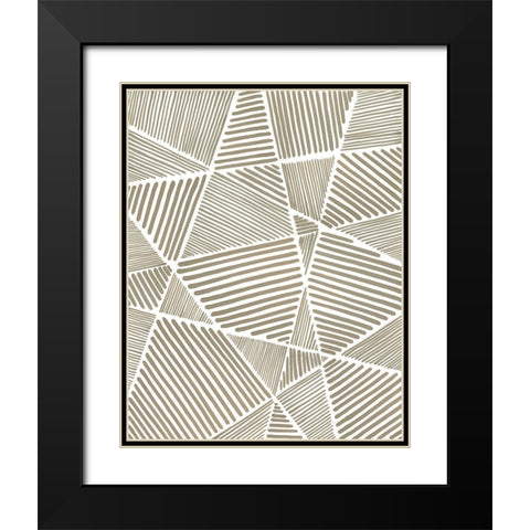 Crossbar I Black Modern Wood Framed Art Print with Double Matting by Lam, Vanna