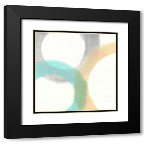Heavenly Circles III Black Modern Wood Framed Art Print with Double Matting by Saunders, Alonzo