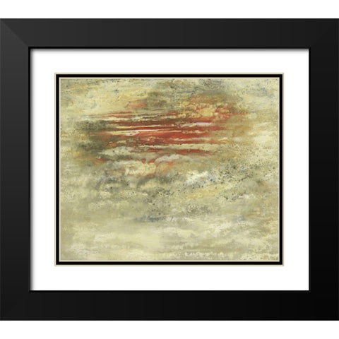 Sunset Etude IV Black Modern Wood Framed Art Print with Double Matting by Gordon, Sharon