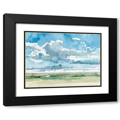 Open Sky Study II Black Modern Wood Framed Art Print with Double Matting by Caroline, Emma