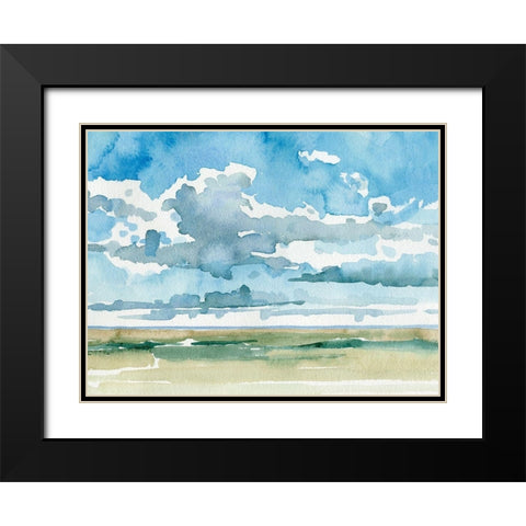 Open Sky Study II Black Modern Wood Framed Art Print with Double Matting by Caroline, Emma