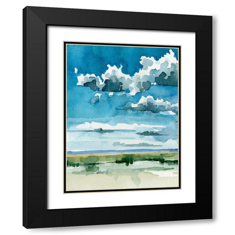 Western Skies I Black Modern Wood Framed Art Print with Double Matting by Caroline, Emma