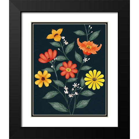 Bright Vines I Black Modern Wood Framed Art Print with Double Matting by Popp, Grace