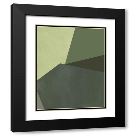 Sage Prism IV Black Modern Wood Framed Art Print with Double Matting by Green, Jacob
