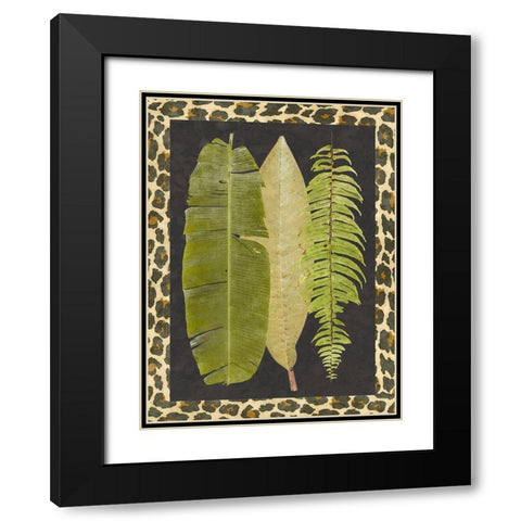 Tropic Collection VI Black Modern Wood Framed Art Print with Double Matting by Saunders, Alonzo