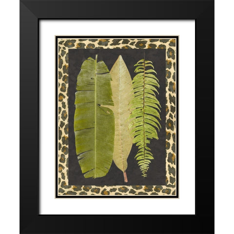 Tropic Collection VI Black Modern Wood Framed Art Print with Double Matting by Saunders, Alonzo