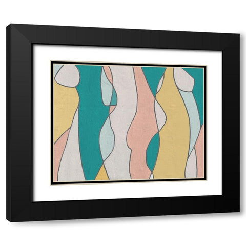 Hidden Figures II Black Modern Wood Framed Art Print with Double Matting by Saunders, Alonzo