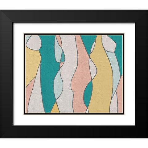 Hidden Figures II Black Modern Wood Framed Art Print with Double Matting by Saunders, Alonzo