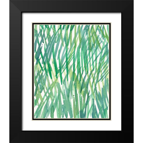Just Grass I Black Modern Wood Framed Art Print with Double Matting by Dixon, Samuel