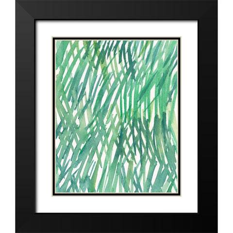 Just Grass II Black Modern Wood Framed Art Print with Double Matting by Dixon, Samuel