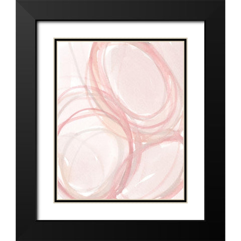 The Garden Bubbles II Black Modern Wood Framed Art Print with Double Matting by Dixon, Samuel