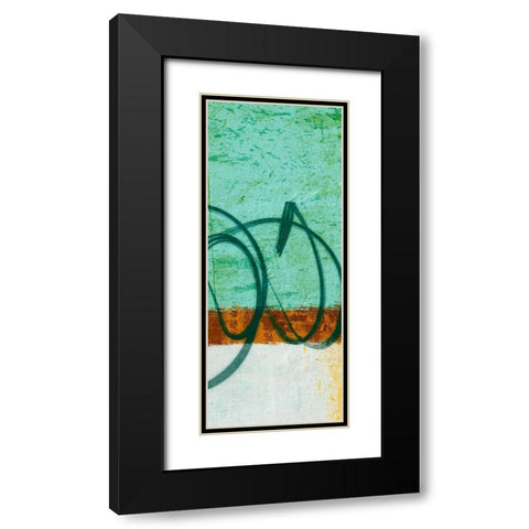 Flowing Along I Black Modern Wood Framed Art Print with Double Matting by Saunders, Alonzo