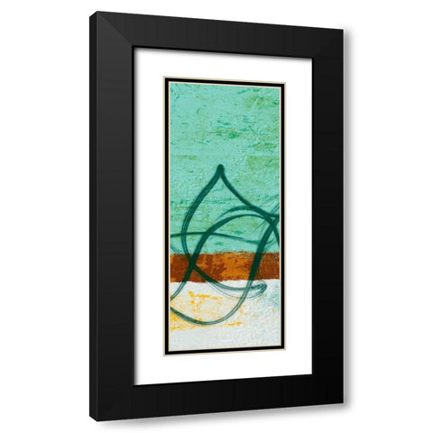 Flowing Along II Black Modern Wood Framed Art Print with Double Matting by Saunders, Alonzo