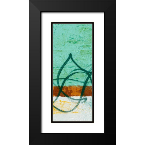 Flowing Along II Black Modern Wood Framed Art Print with Double Matting by Saunders, Alonzo