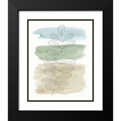 Spring Branch I Black Modern Wood Framed Art Print with Double Matting by Saunders, Alonzo
