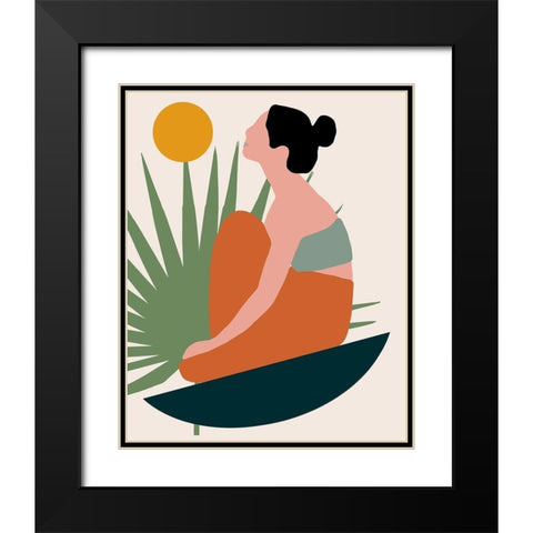 Peace + Strength I Black Modern Wood Framed Art Print with Double Matting by Saunders, Alonzo