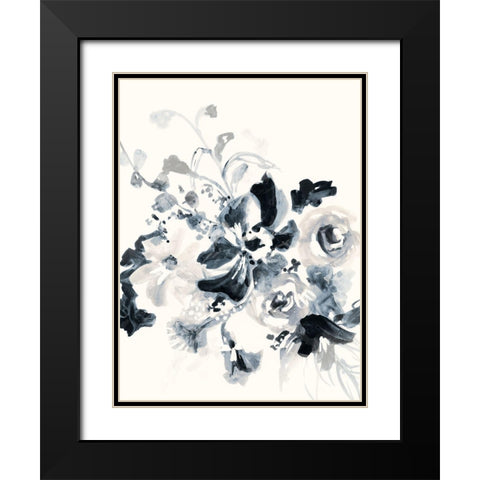 Floral Entanglement I Black Modern Wood Framed Art Print with Double Matting by Barnes, Victoria