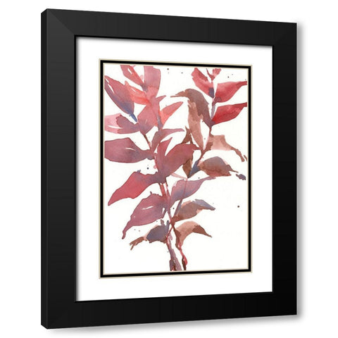 Fall Impression II Black Modern Wood Framed Art Print with Double Matting by Dixon, Samuel