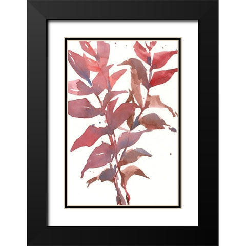 Fall Impression II Black Modern Wood Framed Art Print with Double Matting by Dixon, Samuel