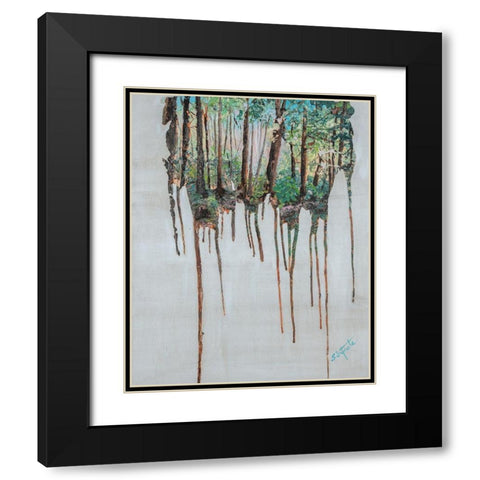 Memories I Black Modern Wood Framed Art Print with Double Matting by Iafrate, Sandra