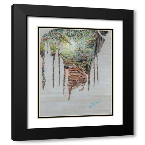 Memories II Black Modern Wood Framed Art Print with Double Matting by Iafrate, Sandra