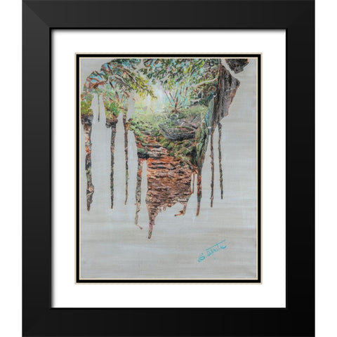 Memories II Black Modern Wood Framed Art Print with Double Matting by Iafrate, Sandra