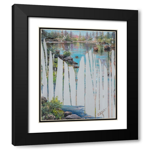 Memories III Black Modern Wood Framed Art Print with Double Matting by Iafrate, Sandra