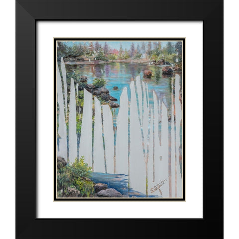 Memories III Black Modern Wood Framed Art Print with Double Matting by Iafrate, Sandra