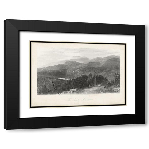 The Smoky Mountains Black Modern Wood Framed Art Print with Double Matting by Bryant, William Cullen